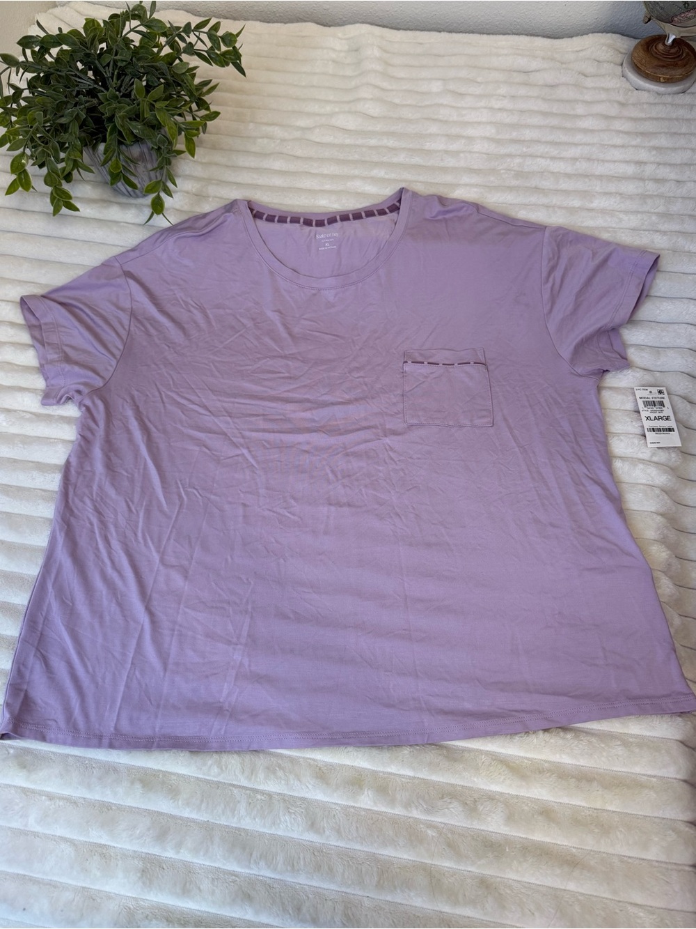 State of Day purple lounge tee size XL